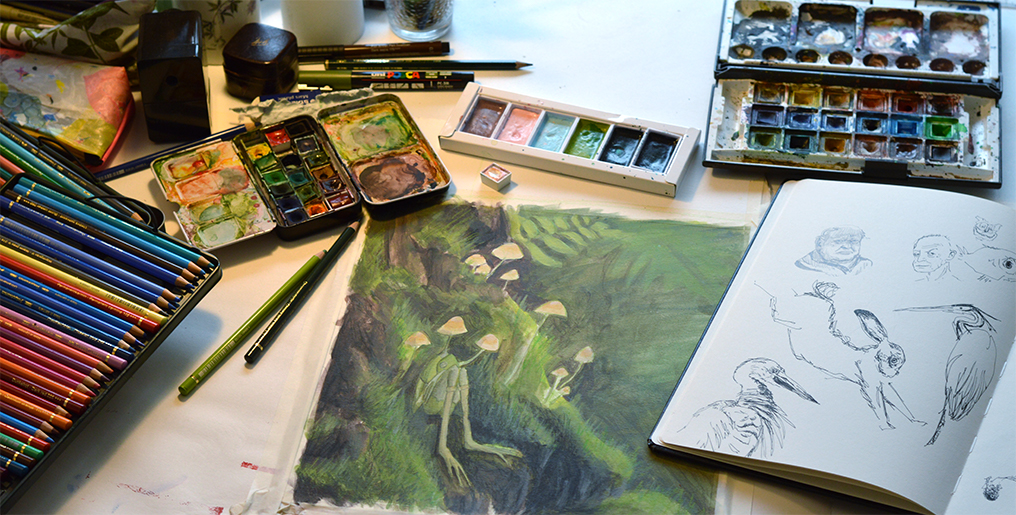 Atelier illustration de Prune Charlet