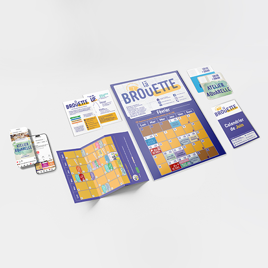 Charte graphique d'une association de vulgarisation du deisgn et d'ateliers créatifs par Prune Charlet