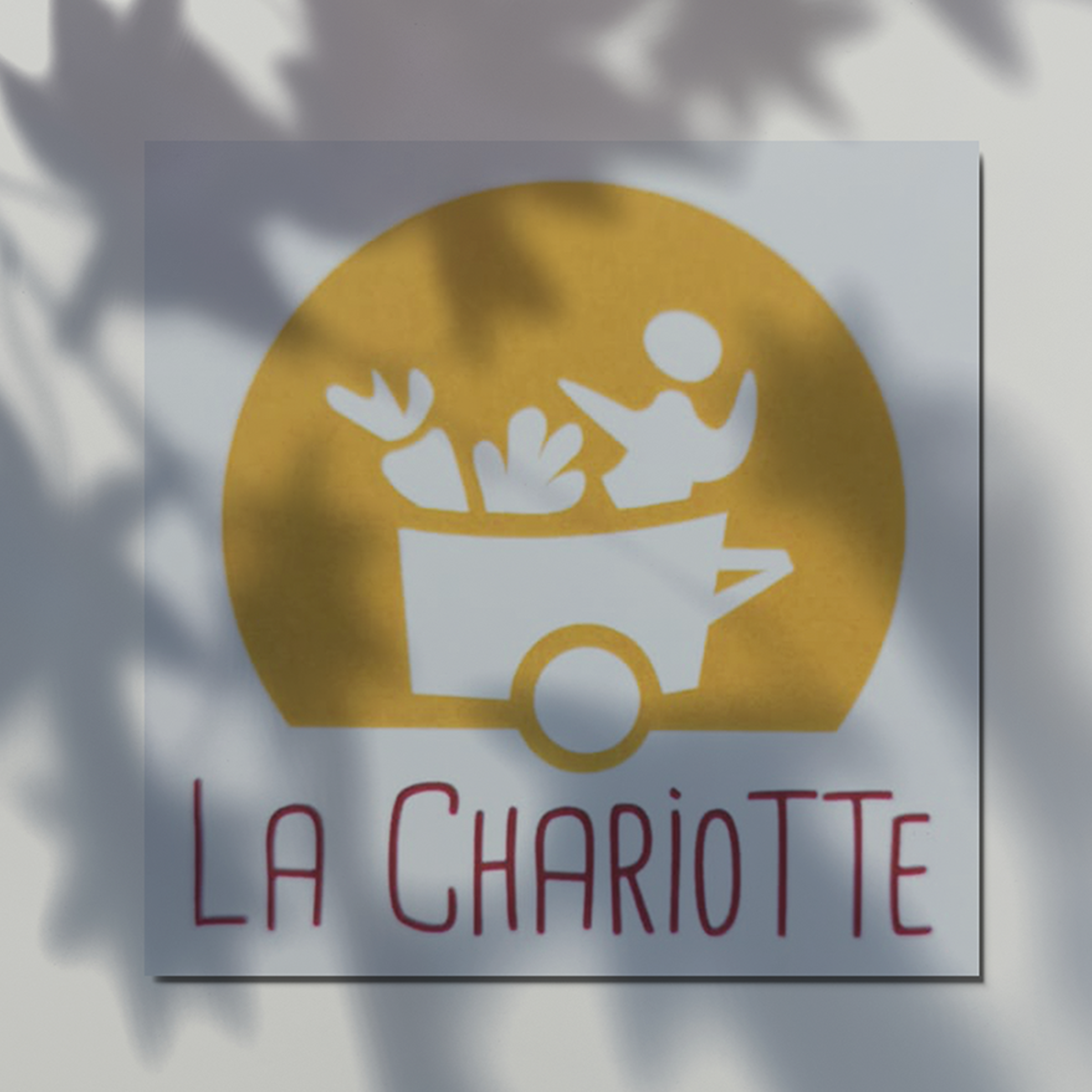 Logotype de La Chariotte, dynamique et joyeux, site de gestion de commande groupée à Lyon.